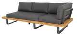 Lounge | Outdoor Ecklounge Bahamas mit Tisch, Akazie - anthrazit, teak - von LIVING Collection online kaufen bei LIVINGforme.