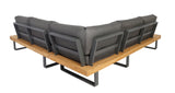Lounge | Outdoor Ecklounge Bahamas mit Tisch, Akazie - anthrazit, teak - von LIVING Collection online kaufen bei LIVINGforme.