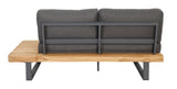 Lounge | Outdoor Ecklounge Bahamas mit Tisch, Akazie - anthrazit, teak - von LIVING Collection online kaufen bei LIVINGforme.
