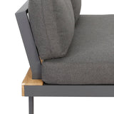 Lounge | Outdoor Ecklounge Bahamas mit Tisch, Akazie - anthrazit, teak - von LIVING Collection online kaufen bei LIVINGforme.