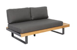 Lounge | Outdoor Ecklounge Bahamas mit Tisch, Akazie - anthrazit, teak - von LIVING Collection online kaufen bei LIVINGforme.
