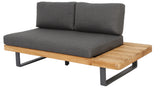 Lounge | Outdoor Ecklounge Bahamas mit Tisch, Akazie - anthrazit, teak - von LIVING Collection online kaufen bei LIVINGforme.