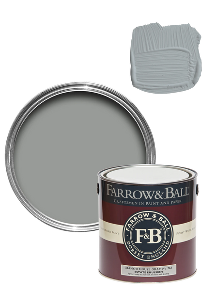 Wandfarbe | Wandfarbe - Manor House Gray No. 265 - von Farrow & Ball online kaufen bei LIVINGforme.