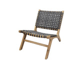 Gartenstuhl | Gartensessel, Outdoor Lounge Chair Minu, Rattan - anthrazit, braun, light-teak - von LIVING Collection online kaufen bei LIVINGforme.