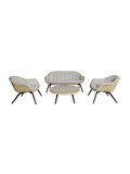 Outdoor Loungeset | Outdoor Lounge-Set Palma, Wicker - natur (4-teilig) - von LIVING Collection online kaufen bei LIVINGforme.