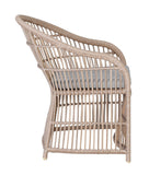 Gartenstuhl | Gartenstuhl Padang mit Sitzkissen, Rattan - grau, natur -  von LIVING online kaufen bei LIVINGforme.