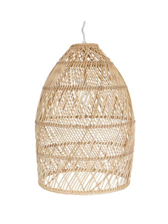 Pendelleuchte | Carla mit Wickerschirm Pendelleuchte LIVING Collection