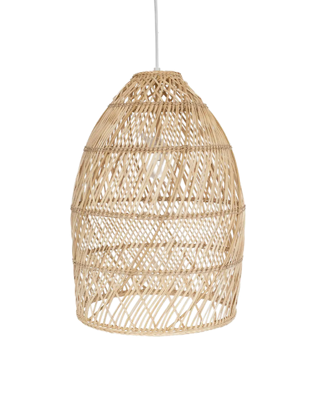 Pendelleuchte | Carla mit Wickerschirm Pendelleuchte LIVING Collection