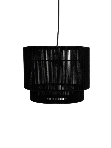 Pendelleuchte | Cecillia mit Juteschirm Pendelleuchte LIVING Collection