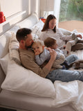 Pisa Polsterbett von Candy in Famous snow, im Schlafzimmer mit Familie