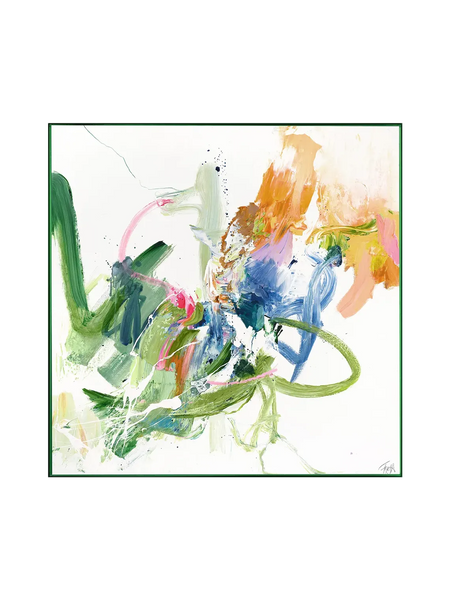 Leinwandbild | Leinwandbild Confidential Green | Mixed Paintings - von Malerifabrikken online kaufen bei LIVINGforme.
