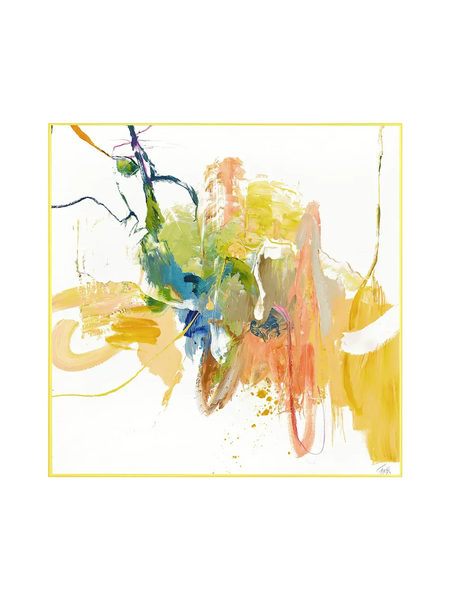 Leinwandbild | Leinwandbild Confidential Yellow | Mixed Paintings - von Malerifabrikken online kaufen bei LIVINGforme.
