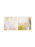 Leinwandbild | Leinwandbild New Age Yellow 2+3 (2er-Set) | Mixed Paintings - von Malerifabrikken online kaufen bei LIVINGforme.