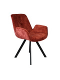 Stuhl | Samt-Armlehnstuhl | Coco in Rot - von LIVING online kaufen bei LIVINGforme.