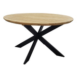 Gartentisch | Gartentisch Ibiza, rund, Teak - anthrazit, natur, 135cm - von LIVING Collection online kaufen bei LIVINGforme.