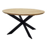 Gartentisch | Gartentisch Ibiza, rund, Teak - anthrazit, natur, 135cm - von LIVING Collection online kaufen bei LIVINGforme.