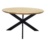 Gartentisch | Gartentisch Ibiza, rund, Teak - anthrazit, natur, 135cm - von LIVING Collection online kaufen bei LIVINGforme.