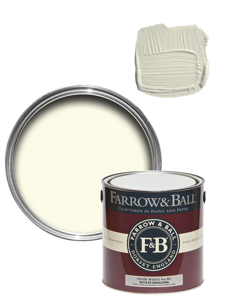 Wandfarbe | Wandfarbe - Snow White No. W1 - von Farrow & Ball online kaufen bei LIVINGforme.