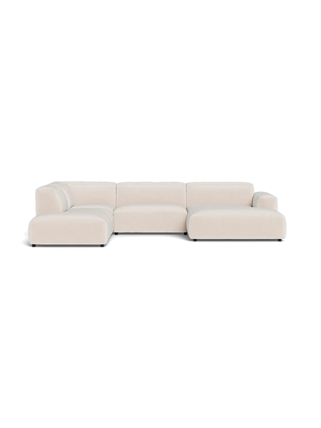FLEXLUX Lucera 1,5-Sitzer mit Open End und Récamiere rechts