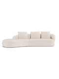 Ecksofa | FLEXLUX Torino 2,5-Sitzer mit Récamiere breit links - von Flexlux online kaufen bei LIVINGforme.
