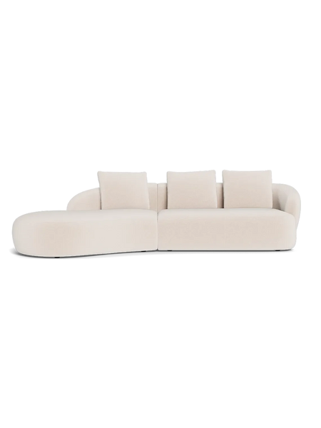 Ecksofa | FLEXLUX Torino 2,5-Sitzer mit Récamiere breit links - von Flexlux online kaufen bei LIVINGforme.
