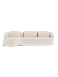 Ecksofa | FLEXLUX Torino 3-Sitzer mit Récamiere rechts - von Flexlux online kaufen bei LIVINGforme.