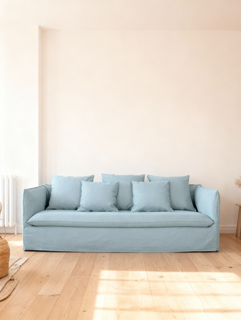 Sofa Leana – Stilvolles 4-Sitzer-Sofa mit abziehbarem Bezug