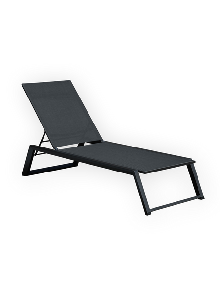 Sonnenliege | Sonnenliege Atlantik, Aluminium - schwarz - von LIVING online kaufen bei LIVINGforme.