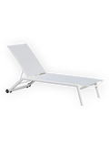 Sonnenliege | Sonnenliege Atlantik mit Rollen, Aluminium - weiß - von LIVING online kaufen bei LIVINGforme.
