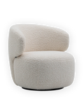 Sessel | Teddy-Sessel | Fred in Weiß, drehbar - von LIVING online kaufen bei LIVINGforme.