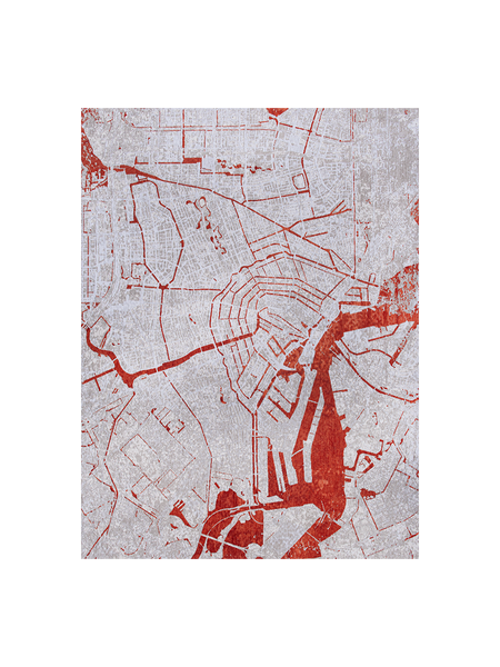 Teppich Rechteckig | Cities Amsterdam – Orange Cut Teppich | Art.-Nr. 9323 - von Louis de Poortere online kaufen bei LIVINGforme.