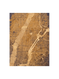 Teppich Rechteckig | Cities New York - Gatsby Gold Teppich | Art.-Nr. 9315 - von Louis de Poortere online kaufen bei LIVINGforme.
