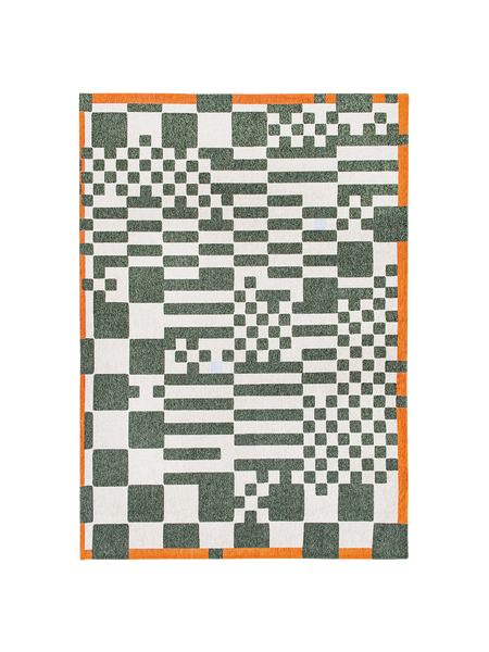 Teppich Rechteckig | Craft Chess Teppich Deep Green | Art.-Nr. 9339 - von Louis de Poortere online kaufen bei LIVINGforme.