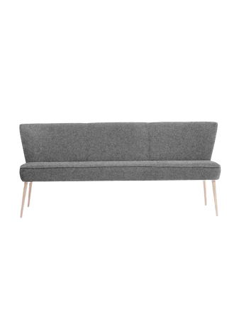 Sitzbank | "Eve" - Facet Light Grey Sitzbank LIVING Collection 83cm x 65cm x 173cm Eiche geölt