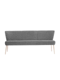 Sitzbank | "Eve" - Facet Light Grey Sitzbank LIVING Collection 83cm x 65cm x 173cm White Wash