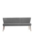 Sitzbank | "Eve" - Facet Lichtgrau Sitzbank LIVING Collection 83cm x 65cm x173cm Nussbaum