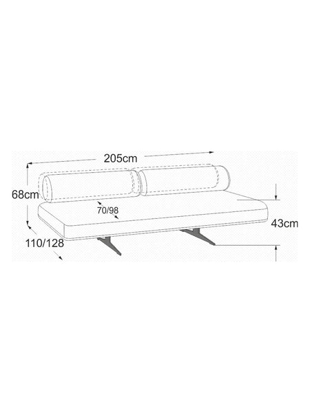 Sofa | Valena Sofa | "2er-Element (RVM)" - von designwerk online kaufen bei LIVINGforme.