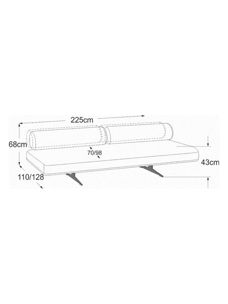 Sofa | Valena Sofa | "3er-Element (RVM)" - von designwerk online kaufen bei LIVINGforme.