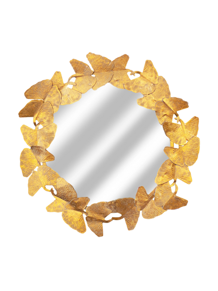 Spiegel | Wandspiegel | "Leaves" – Gold - von LIVING online kaufen bei LIVINGforme.