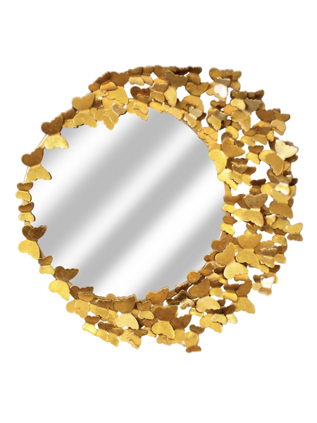 Spiegel | Wandspiegel | "Butterfly" – Gold - von LIVING online kaufen bei LIVINGforme.