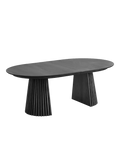 Osaka Esstisch Esstisch Living Nordic ausziehbar 120x200-300 cm Eichenfurnier, schwarz