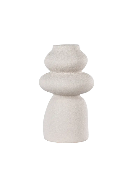 Vase Keramik, beige Vase Living Nordic ø14,5x26,5 cm beige