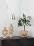 Kerzenhalter Keramik, braun Kerzenhalter Living Nordic