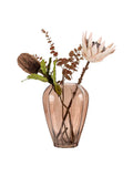 Vase mundgeblasenes Glas, braun Vase Living Nordic