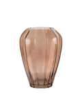 Vase mundgeblasenes Glas, braun Vase Living Nordic Ø22x29 cm