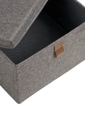 Noto Aufbewahrungsboxen Textil, dunkelgrau Aufbewahrung Living Nordic