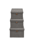 Noto Aufbewahrungsboxen Textil, dunkelgrau Aufbewahrung Living Nordic