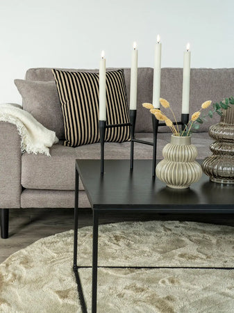 Kerzenhalter Metall, schwarz Kerzenhalter Living Nordic