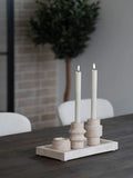 Kerzenhalter Travertin, natur – Ø7x10 cm Kerzenhalter Living Nordic