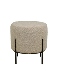 Alford Pouf Kunstfell, graubraun Pouf Living Nordic